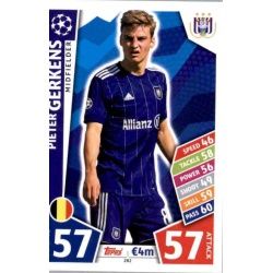 Pieter Gerkens Anderlecht 282 Match Attax Champions 2017-18