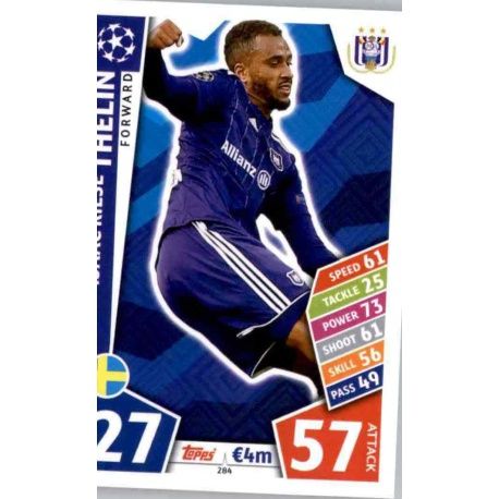 Isaac Kiese Thelin Anderlecht 284 Match Attax Champions 2017-18