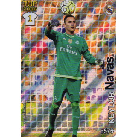 Keylor Navas Real Madrid Rayas Diagonales Puntas Redondas 576 Las Fichas Quiz Liga 2016 Official Quiz Game Collection