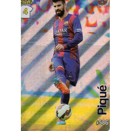 Piqué Barcelona Rayas Diagonales Puntas Redondas 586 Las Fichas Quiz Liga 2016 Official Quiz Game Collection