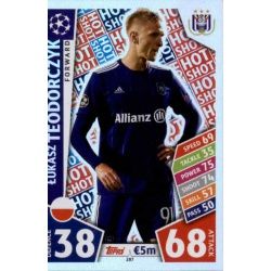 Łukasz Teodorczyk - Hot Shot Anderlecht 287 Match Attax Champions 2017-18