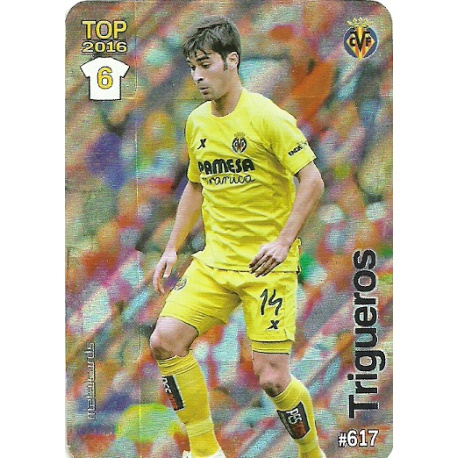 Manu Trigueros Villarreal Rayas Diagonales Puntas Redondas 617 Las Fichas Quiz Liga 2016 Official Quiz Game Collection