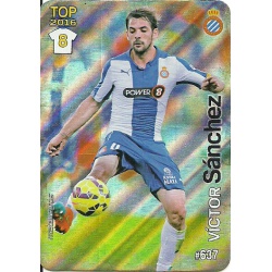 Víctor Sánchez Espanyol Rayas Diagonales Puntas Redondas 637 Las Fichas Quiz Liga 2016 Official Quiz Game Collection