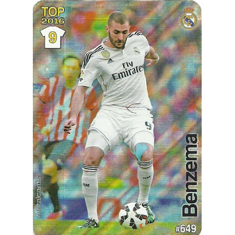 Benzema Real Madrid Rayas Diagonales Puntas Redondas 649 Las Fichas Quiz Liga 2016 Official Quiz Game Collection