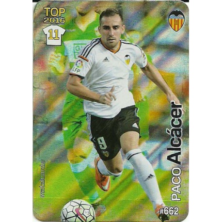 Paco Alcacer Valencia Rayas Diagonales Puntas Redondas 662 Las Fichas Quiz Liga 2016 Official Quiz Game Collection