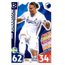 Erik Johansson København 294 Match Attax Champions 2017-18
