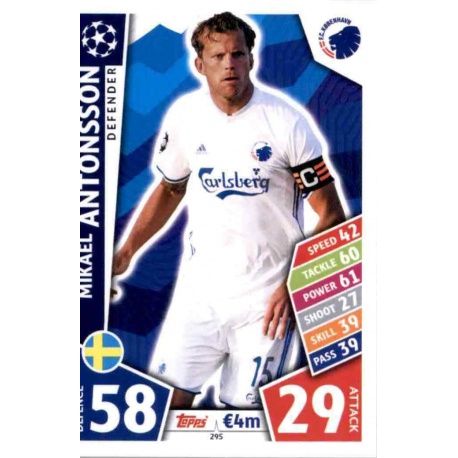 Mikael Antonsson København 295 Match Attax Champions 2017-18