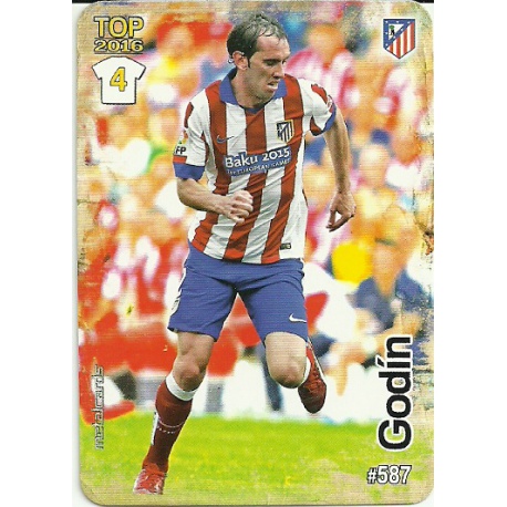 Godin Atlético Madrid Mate Puntas Redondas 587 Las Fichas Quiz Liga 2016 Official Quiz Game Collection