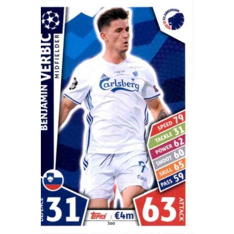 Benjamin Verbič København 300 Match Attax Champions 2017-18