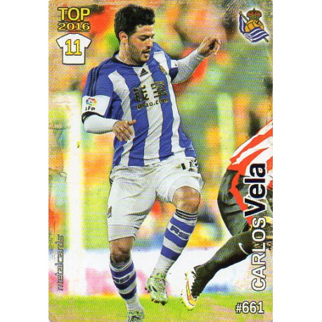 Carlos Vela Real Sociedad Mate Puntas Redondas 661 Las Fichas Quiz Liga 2016 Official Quiz Game Collection