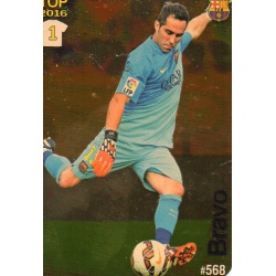 Claudio Bravo Barcelona Dorado Puntas Redondas 568 Las Fichas Quiz Liga 2016 Official Quiz Game Collection