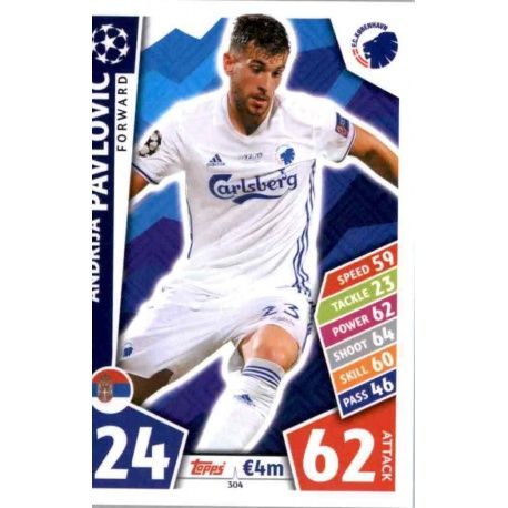 Andrija Pavlović København 304 Match Attax Champions 2017-18