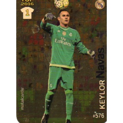 Keylor Navas Real Madrid Dorado Puntas Redondas 576 Las Fichas Quiz Liga 2016 Official Quiz Game Collection