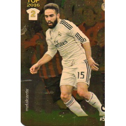 Carvajal Real Madrid Dorado Puntas Redondas 577 Las Fichas Quiz Liga 2016 Official Quiz Game Collection