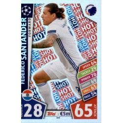 Federico Santander - Hot Shot København 305 Match Attax Champions 2017-18