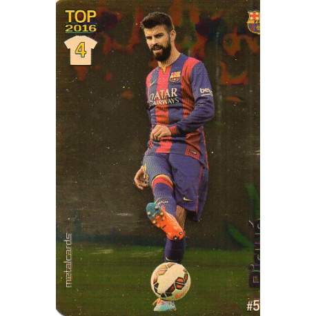 Piqué Barcelona Dorado Puntas Redondas 586 Las Fichas Quiz Liga 2016 Official Quiz Game Collection
