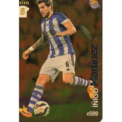 Íñigo Martínez Real Sociedad Dorado Puntas Redondas 599 Las Fichas Quiz Liga 2016 Official Quiz Game Collection