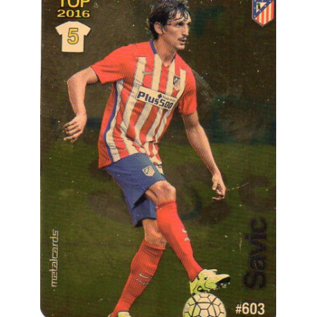 Savic Atlético Madrid Dorado Puntas Redondas 603 Las Fichas Quiz Liga 2016 Official Quiz Game Collection