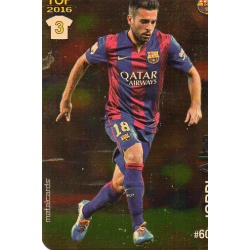 Jordi Alba Barcelona Dorado Puntas Redondas 604 Las Fichas Quiz Liga 2016 Official Quiz Game Collection