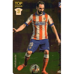 Juanfran Atlético Madrid Dorado Puntas Redondas 606 Las Fichas Quiz Liga 2016 Official Quiz Game Collection