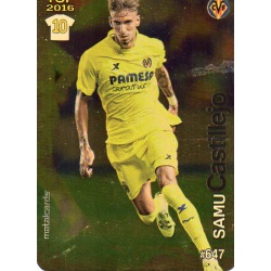 Samu Castillejo Villarreal Dorado Puntas Redondas 647 Las Fichas Quiz Liga 2016 Official Quiz Game Collection
