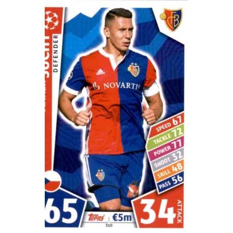 Marek Suchý Basilea 310 Match Attax Champions 2017-18