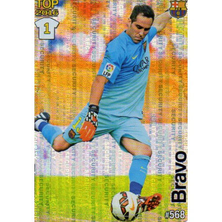 Claudio Bravo Barcelona Security Puntas Redondas 568 Las Fichas Quiz Liga 2016 Official Quiz Game Collection