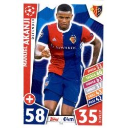 Manuel Akanji Basilea 311 Match Attax Champions 2017-18