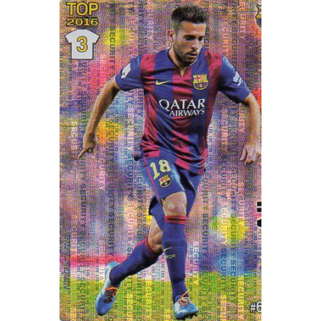 Jordi Alba Barcelona Security Puntas Redondas 604 Las Fichas Quiz Liga 2016 Official Quiz Game Collection