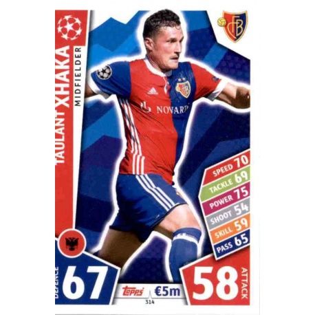 Taulant Xhaka Basilea 314 Match Attax Champions 2017-18