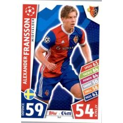 Alexander Fransson Basilea 315 Match Attax Champions 2017-18