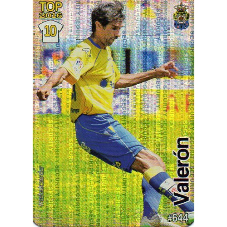 Valerón Las Palmas Security Puntas Redondas 644 Las Fichas Quiz Liga 2016 Official Quiz Game Collection