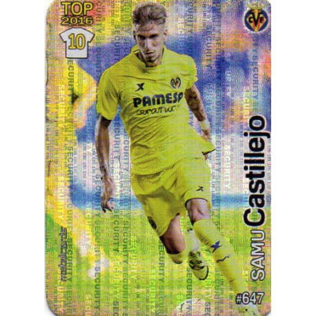 Samu Castillejo Villarreal Security Puntas Redondas 647 Las Fichas Quiz Liga 2016 Official Quiz Game Collection