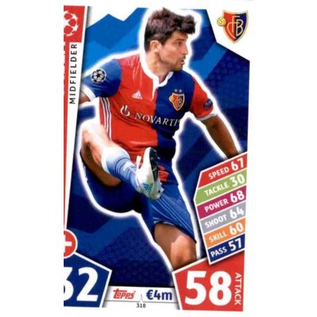 Davide Calla Basilea 318 Match Attax Champions 2017-18