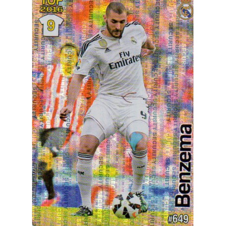 Benzema Real Madrid Security Puntas Redondas 649 Las Fichas Quiz Liga 2016 Official Quiz Game Collection