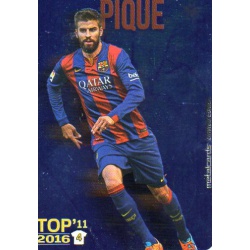 Piqué Barcelona Top 11 Liso Metalcard Limited Edition Las Fichas Quiz Liga 2016 Official Quiz Game Collection