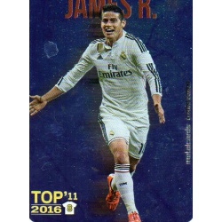 James Rodríguez Real Madrid Top 11 Liso Metalcard Limited Edition Las Fichas Quiz Liga 2016 Official Quiz Game Collection