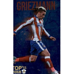 Griezmann Atlético Madrid Top 11 Liso Metalcard Limited Edition Las Fichas Quiz Liga 2016 Official Quiz Game Collection