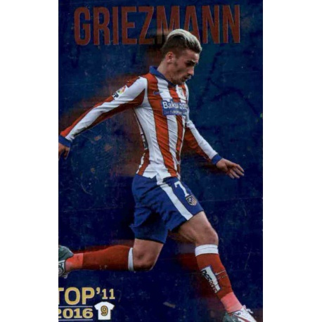 Griezmann Atlético Madrid Top 11 Liso Metalcard Limited Edition Las Fichas Quiz Liga 2016 Official Quiz Game Collection