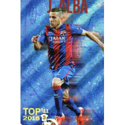Jordi Alba Barcelona Top 11 Rayas Verticales Metalcard Limited Edition Las Fichas Quiz Liga 2016 Official Quiz Game Collection