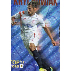 Krychowiak Sevilla Top 11 Rayas Verticales Metalcard Limited Edition Las Fichas Quiz Liga 2016 Official Quiz Game Collection