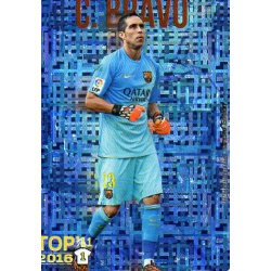 Claudio Bravo Barcelona Top 11 Tetris Metalcard Limited Edition Las Fichas Quiz Liga 2016 Official Quiz Game Collection
