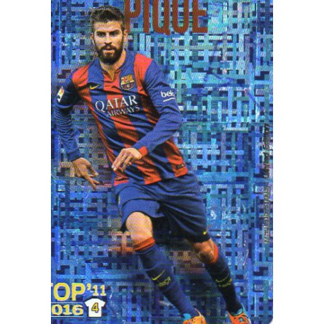 Piqué Barcelona Top 11 Tetris Metalcard Limited Edition Las Fichas Quiz Liga 2016 Official Quiz Game Collection