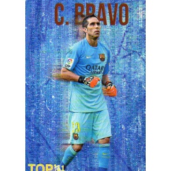 Claudio Bravo Barcelona Top 11 Security Metalcard Limited Edition Las Fichas Quiz Liga 2016 Official Quiz Game Collection