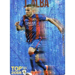 Jordi Alba Barcelona Top 11 Security Metalcard Limited Edition Las Fichas Quiz Liga 2016 Official Quiz Game Collection