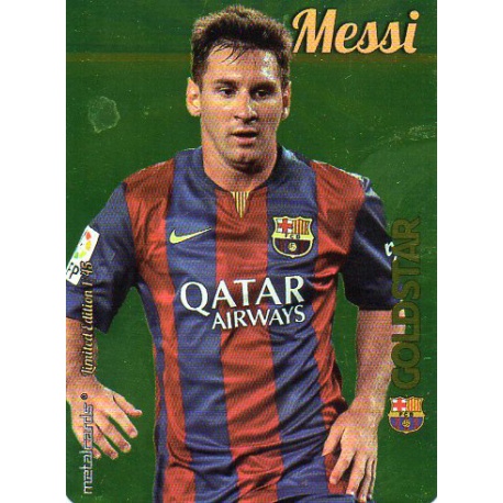 Messi Barcelona Gold Star Brillo Liso Limited Edition Leo Messi