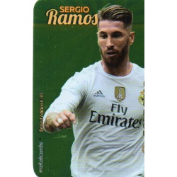 Sergio Ramos Real Madrid Gold Star Brillo Liso Limited Edition Las Fichas Quiz Liga 2016 Official Quiz Game Collection