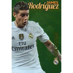 James Rodríguez Real Madrid Gold Star Brillo Liso Limited Edition Las Fichas Quiz Liga 2016 Official Quiz Game Collection