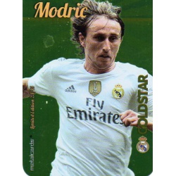 Modric Real Madrid Gold Star Brillo Liso Limited Edition Las Fichas Quiz Liga 2016 Official Quiz Game Collection