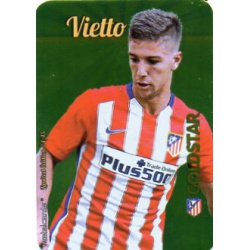 Vietto Atlético Madrid Gold Star Brillo Liso Limited Edition Las Fichas Quiz Liga 2016 Official Quiz Game Collection